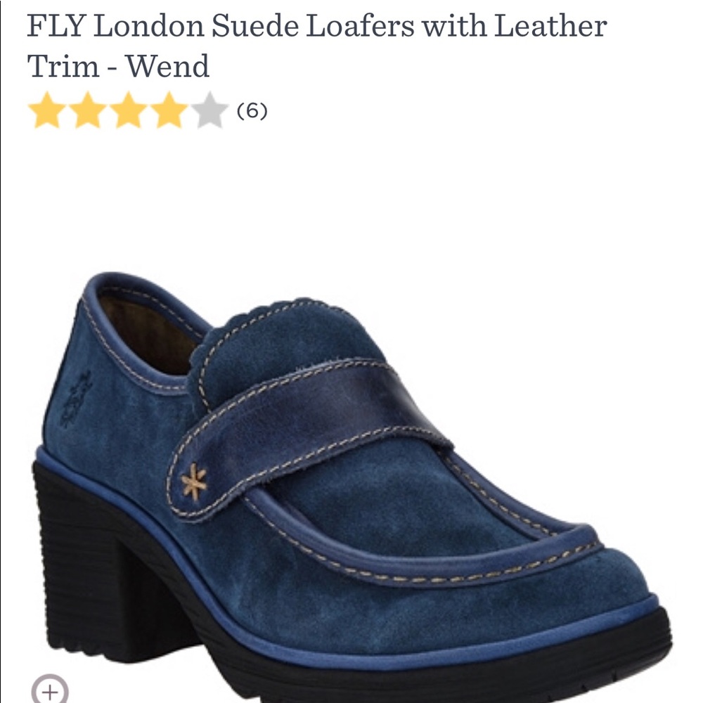 FLY London Suede Loafers with Leather Trim - Wend
